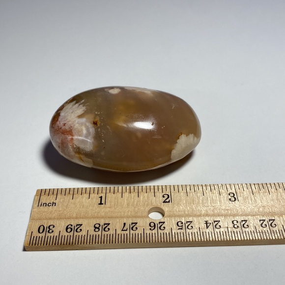 Flower Agate Palm Stone - Picture 3 of 3